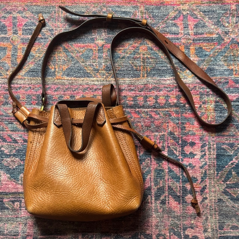 Madewell Tan Leather Crossbody Bag